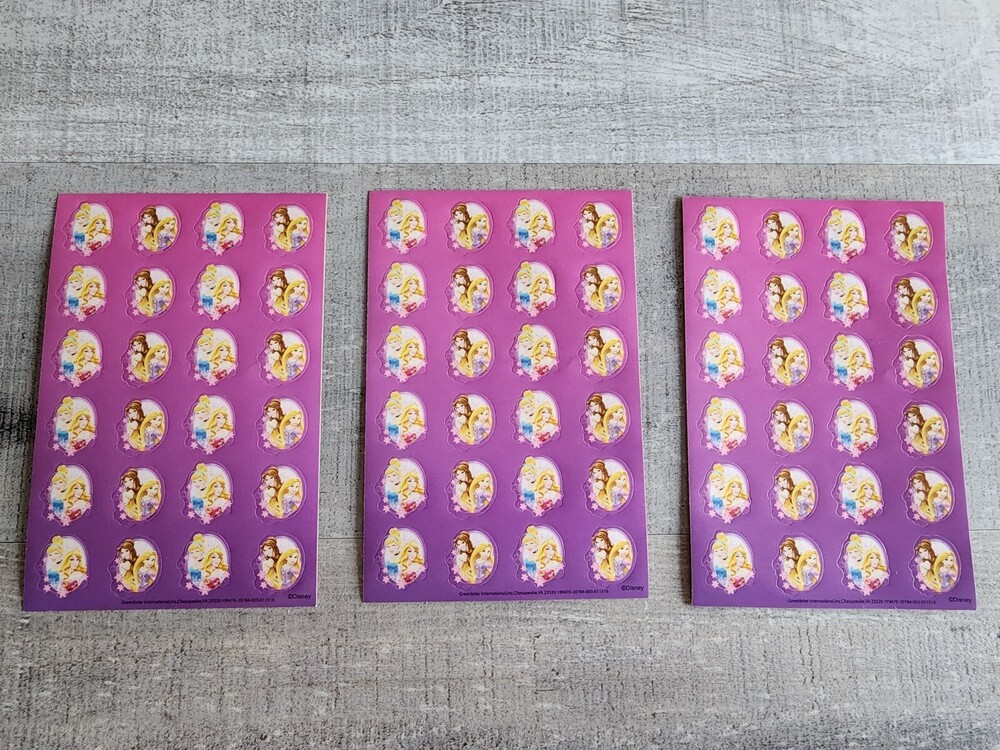 Stickers Lot Disney Princess Stickers Cinderella Belle Repunzel Aurora #34